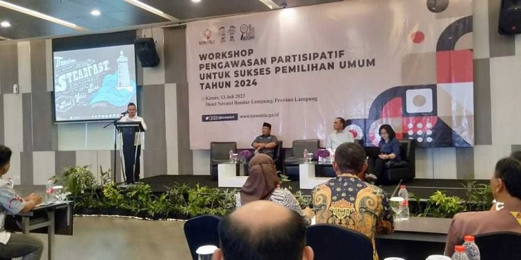 Wakil Sekretaris DPW LDII Lampung, Budi Pamungkas menghadiri undangan “Workshop Pengawasan Partisipatif Menuju Sukses Pemilihan Umum Tahun 2024”.