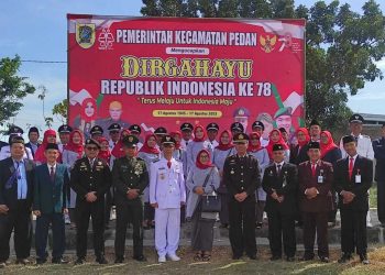 LDII Hadiri Upacara HUT RI ke-78 di Kecamatan Pedan