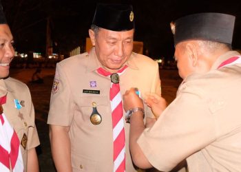 Ketua Pinsakoda SPN Lampung Terima Tanda Penghargaan Pancawarsa