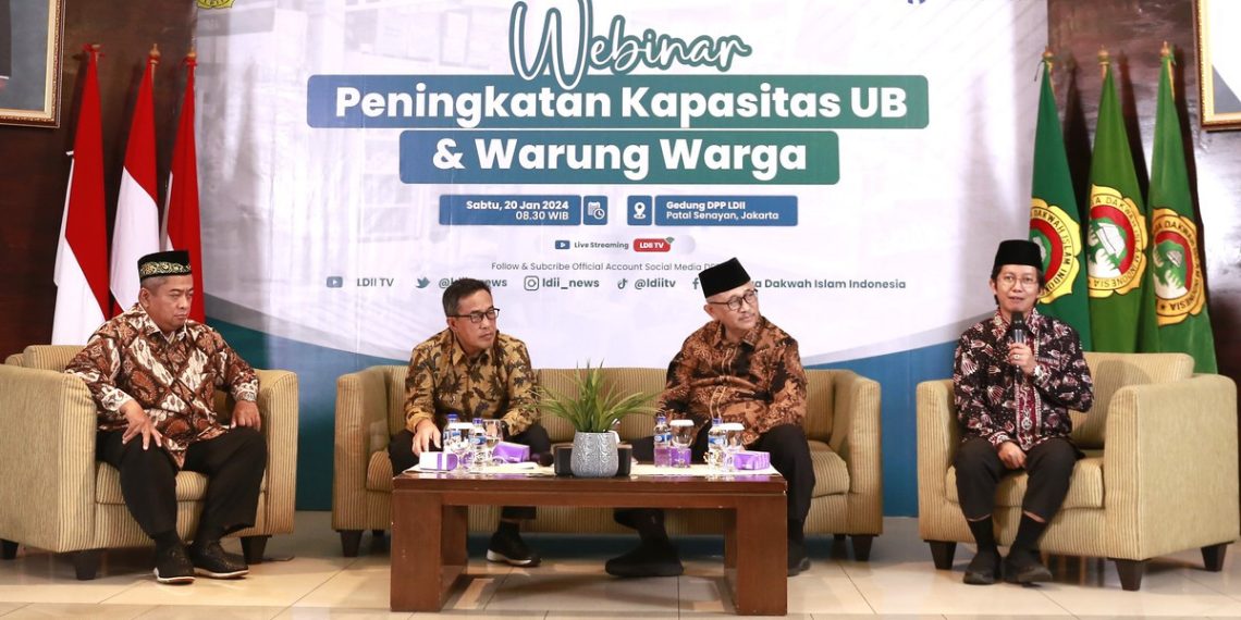 Ketua DPP LDII Bidang Ekonomi dan Pemberdayaan Masyarakat Ardito Bhinadi menjabarkan tiga prinsip etos kerja yang harus menjadi pondasi masyarakat dalam mendirikan usaha. Foto: LINES.