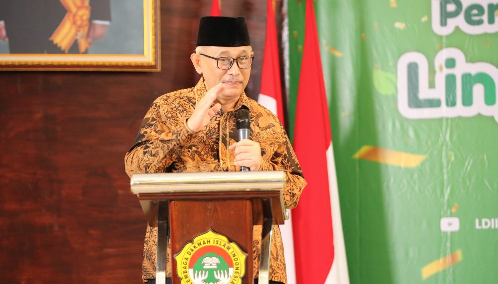Ketua Umum DPP LDII, KH. Chriswanto Santoso mengungkapkan isu lingkungan hidup menjadi kepentingan bersama karena menyangkut keberlangsungan kehidupan manusia. Foto: LINES.