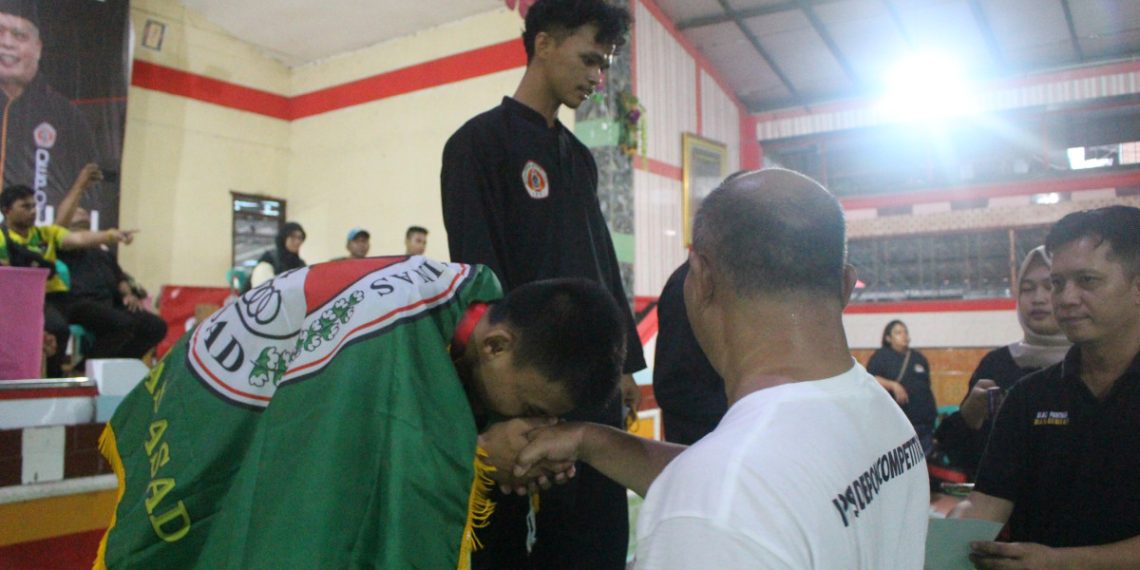 Perhelatan IPSI Depok Competition 2024 resmi dimulai di Padepokan PSHT, Pabuaran, Kabupaten Bogor, Jawa Barat pada Sabtu (24/2). Foto: LINES.