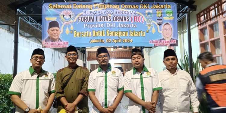 Pengurus DPD LDII Jakarta Utara menghadiri “Buka Puasa Bersama Forum Lintas Ormas (FLO) DKI Jakarta”, pada Selasa (2/4), di Rumah Dinas Wakil Wali Kota Jakarta Utara, Juani Yusuf. Foto: LINES.