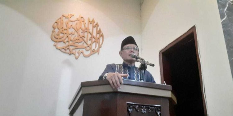 Pengurus LDII Jawa Tengah mengikuti Salat Tarawih Keliling (tarling) yang diselenggarakan oleh Pemerintah Provinsi Jawa Tengah. Foto: LINES.