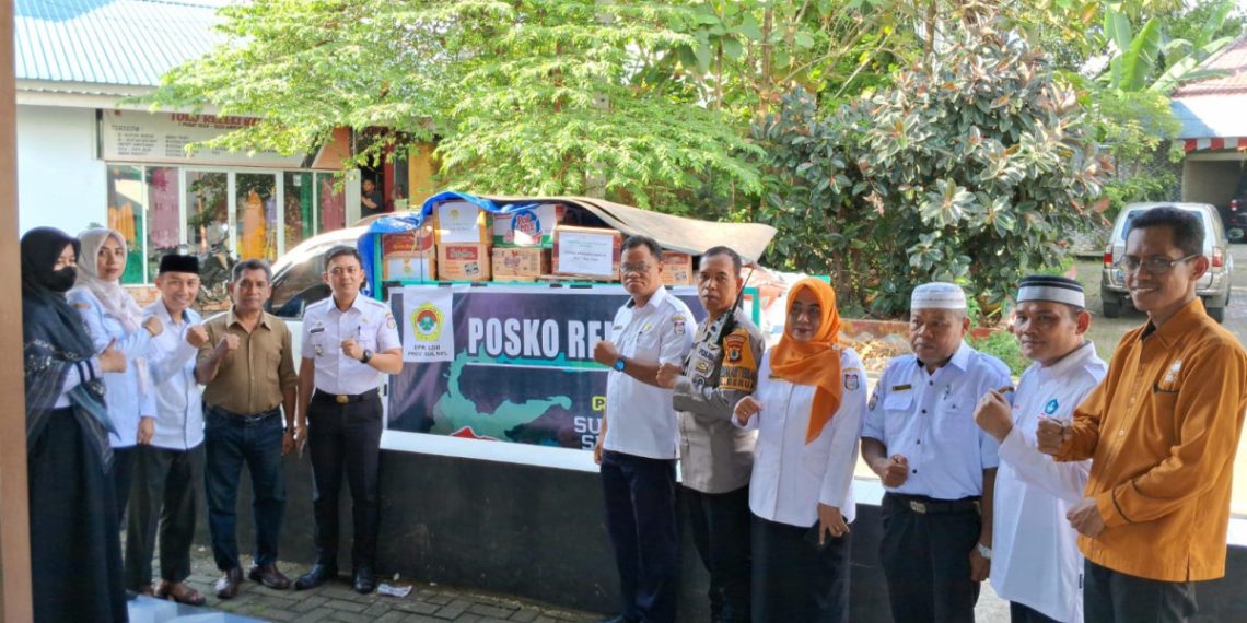 Pemerintah Kecamatan Biringkanaya dan Kelurahan Berua menyambut bantuan untuk warga terdampak banjir yang diinisiasi LDII. Foto: LINES.