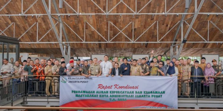 DPD LDII Kota Jakarta Pusat menghadiri rapat koordinasi Pengawas Aliran Kepercayaan dan Keagamaan dalam Masyarakat (Rakor Pakem) Kejaksaan Negeri (Kejari) Jakarta Pusat. Foto: LINES.