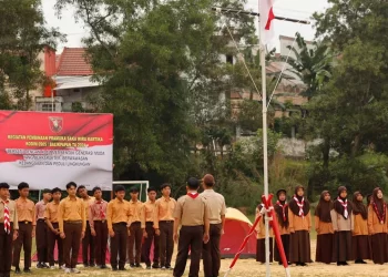 Kodim 0905 Balikpapan Gelar Pembinaan Pramuka Saka Wira Kartika di Ponpes LDII