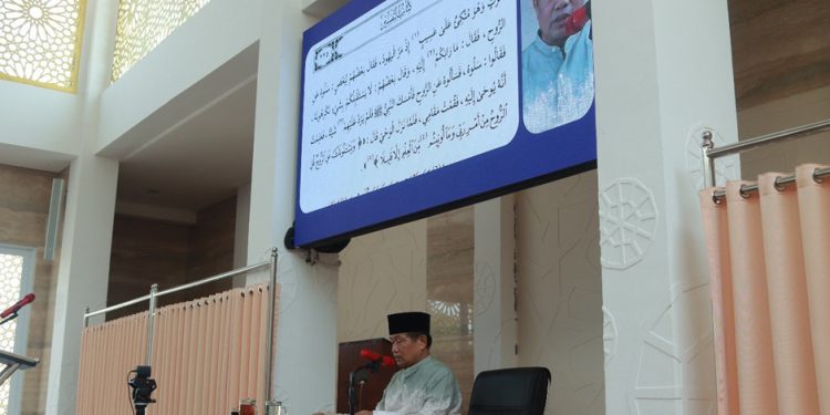 Asrama kajian Hadits Sahih Bukhori Juz V diapresiasi Kepala Seksi Pendidikan Agama Islam Kementerian Agama Kota Jakarta Selata, Saiful Anam. Foto: LINES.