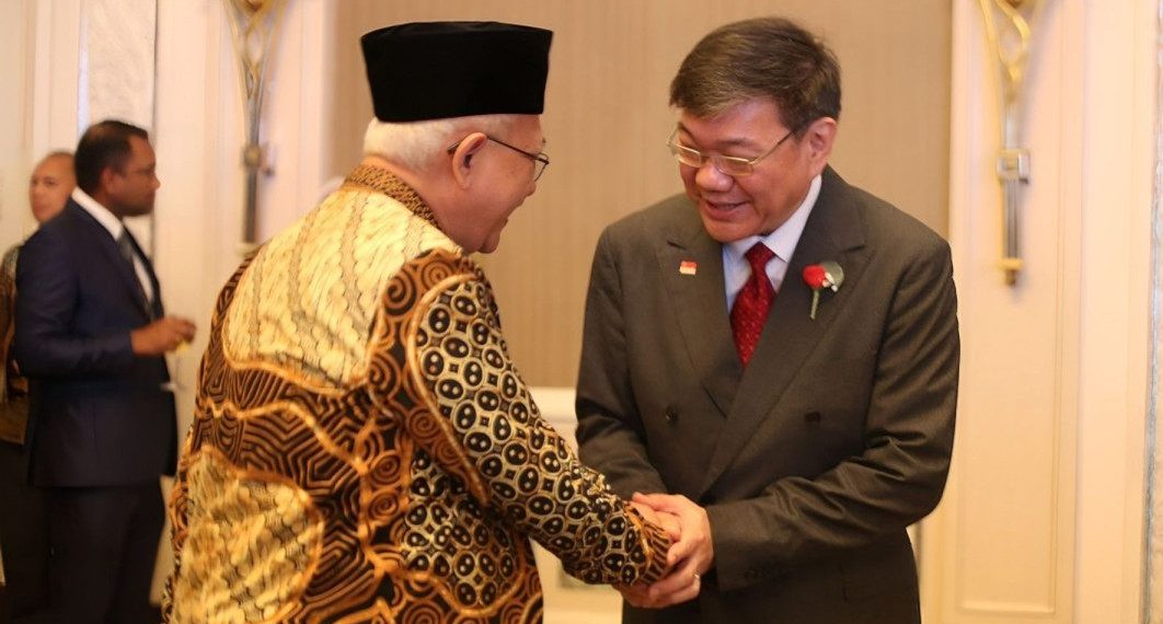Kedutaan Besar Singapura menghelat resepsi perayaan National Day atau Hari Kemerdekaan Singapura ke-59 di di Hotel Shangri-La, Jakarta pada Kamis malam (22/8). Foto: LINES.