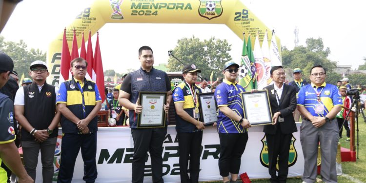 Menpora Dito Ariotedjo membuka acara FORSGI. Foto: LINES.
