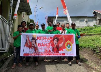 Sambut HUT RI, LDII Maluku Utara Helat Kerja Bakti Lingkungan