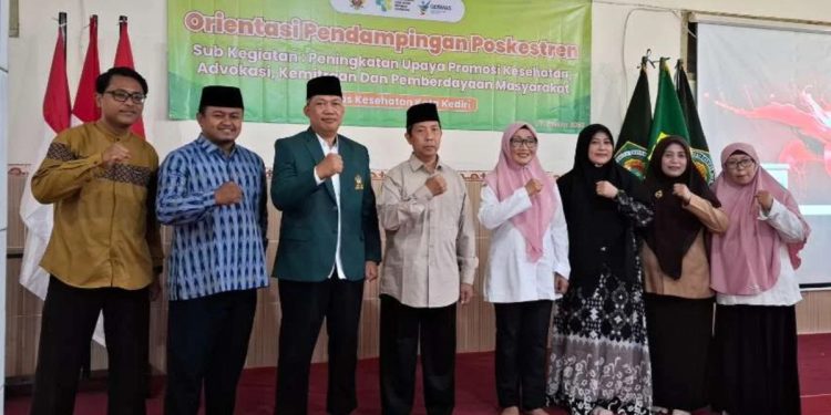 DPD LDII Kota Kediri berkerjasama dengan Dinas Kesehatan serta Kementerian Agama Kota Kediri menggelar Rapat Orientasi Pendampingan Poskestren. Foto: LINES.