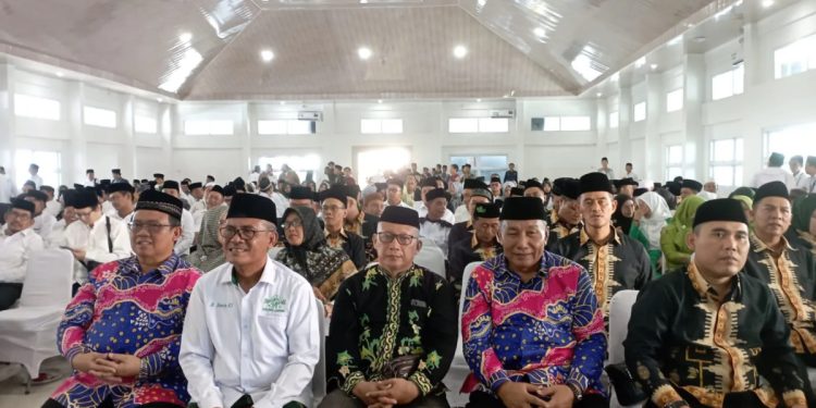 Ketua Dewan Pimpinan Wilayah Lembaga Dakwah Islam Indonesia (DPW LDII) Provinsi Lampung menghadiri “Pembukaan Musyawarah Kerja Wilayah (Muskerwil) I PWNU Lampung”. Foto: LINES
