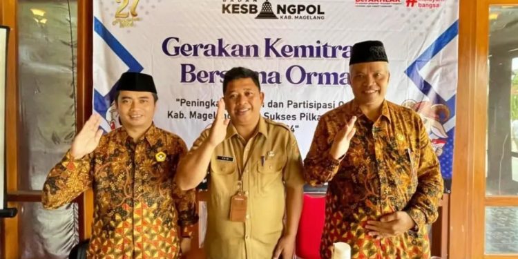 Badan Kesatuan Bangsa dan Politik (Kesbangpol) Kabupaten Magelang menggelar acara  “Gerakan Kemitraan Bersama Ormas" yang juga mengundang LDII. Foto: LINES.
