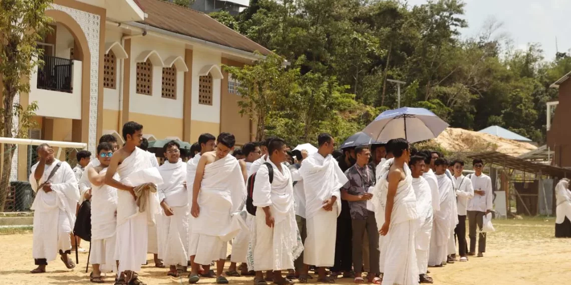 DPD LDII Balikpapan menggelar kegiatan simulasi haji dan umrah, bertempat di Pondok Pesantren Bairuha, Balikpapan, Kalimantan Timur. Foto: LINES.