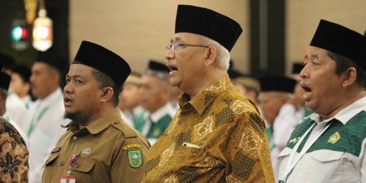 Ketum LDII hadir membuka Rakerwil LDII Riau pada Senin (28/10). Foto: LINES.