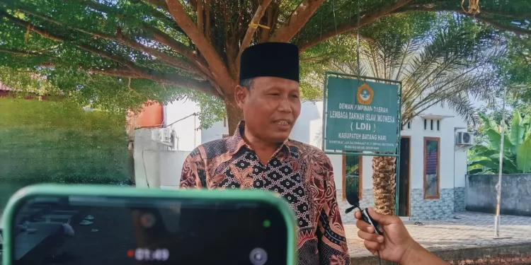 DPD LDII Batang Hari bersama PPG Batang Hari menghelat program kemandirian di Masjid Al Manshurin, Batang Hari, Jambi, pada Minggu (20/10). Foto: LINES