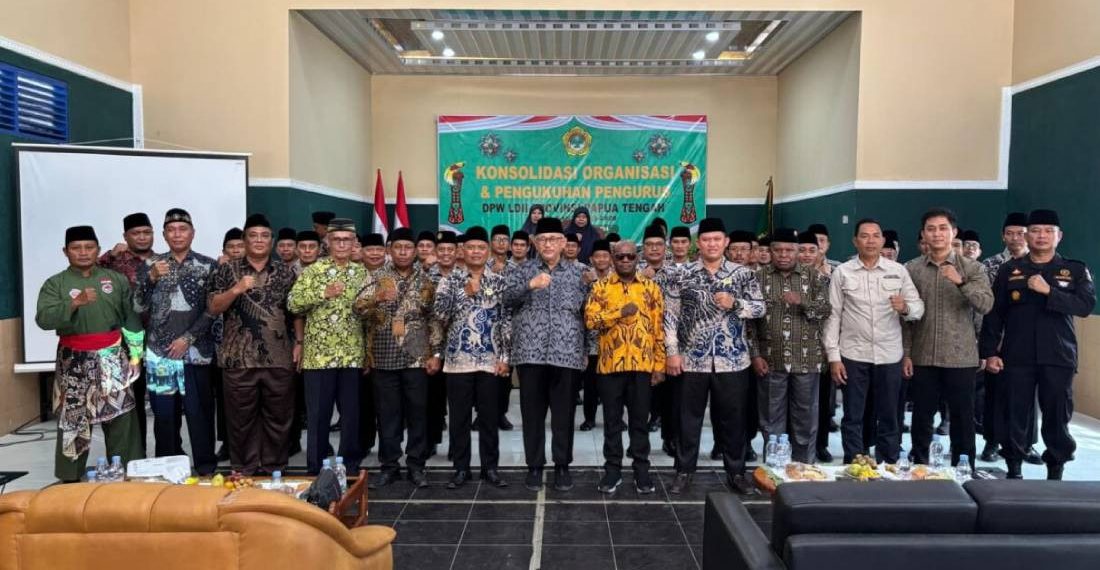 Konsolidasi kepengurusan DPW LDII Papua Tengah yang dihadiri Ketum DPP LDII. Foto: LINES.