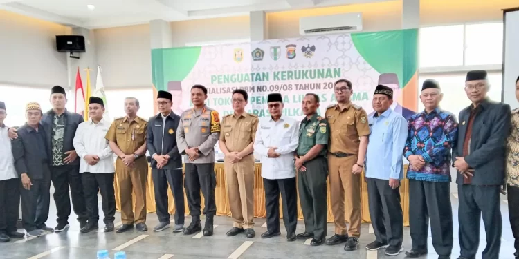 DPD LDII Bandar Lampung berpartisipasi dalam “Deklarasi Pilkada Damai FKUB Bandar Lampung pada Selasa (12/11). Foto: LINES