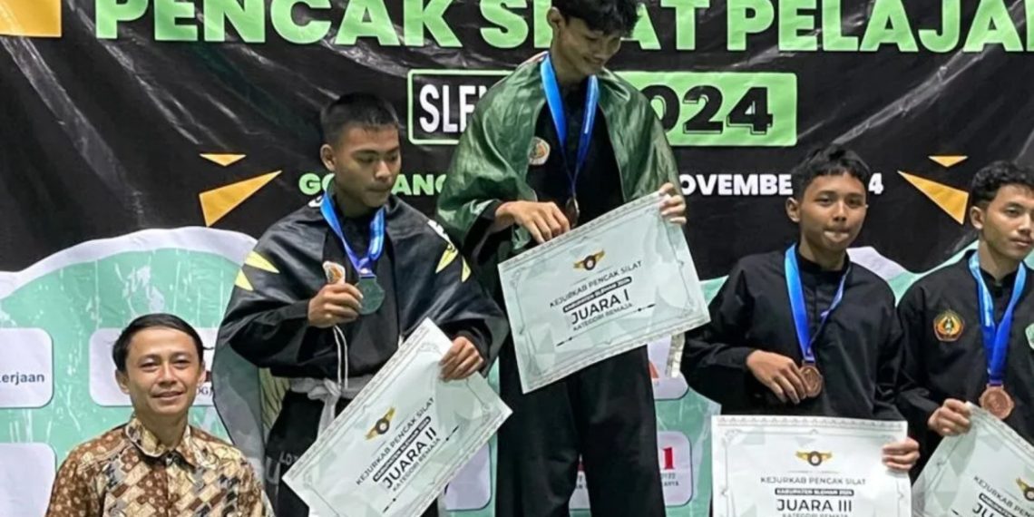 Persinas ASAD Kabupaten Sleman menunjukkan prestasi gemilang dalam Kejuaraan Pencak Silat Pelajar yang digelar Ikatan Pencak Silat Indonesia (IPSI) Kabupaten Sleman. Foto: LINES