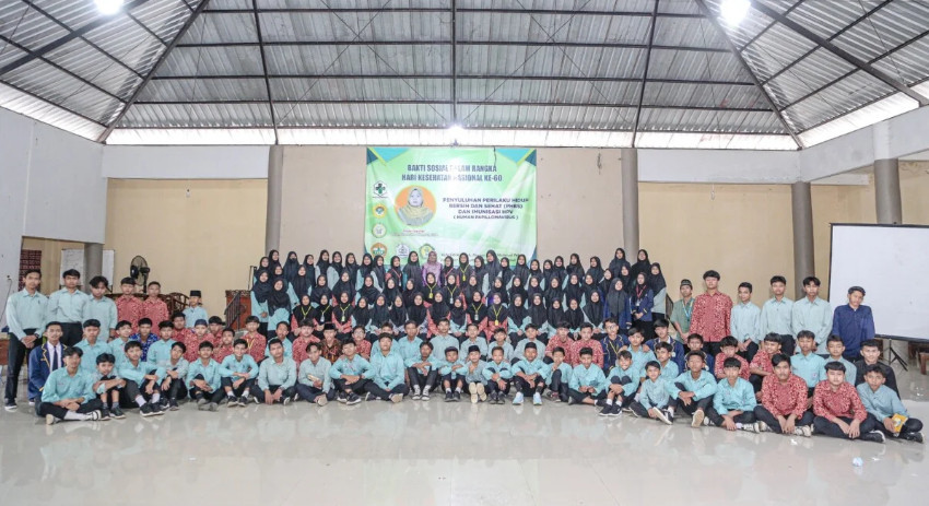 DPD LDII Kabupaten Banyumas berkolaborasi dengan Forum Komunikasi Kesehatan Islam (FKKI) Banyumas dan Puskesmas Kalibagor mengadakan Bakti Sosial Kesehatan. Foto: LINES.