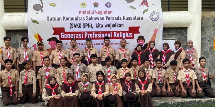 Satuan Komunitas Cabang Sekawan Persada Nusantara (Sakocab SPN) Kabupaten Semarang mengadakan kegiatan pembinaan generasi muda di Puskepram Kwarda 11 Jawa Tengah. Foto: LINES.