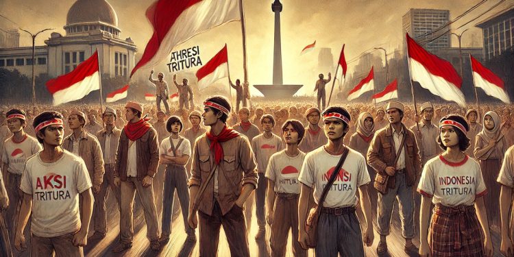 Pada 10 Januari 1966, sejarah Indonesia mencatat peristiwa penting yang melibatkan peran besar pemuda dalam menentukan arah perjalanan bangsa. Ilustrasi: LINES
