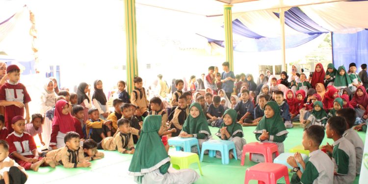 DPD LDII Lampung Tengah menghelat “Expo dan Bazar Pemuda”, di Ponpes Rowdotul Alimir Robbany, Lampung Tengah. Foto: LINES.