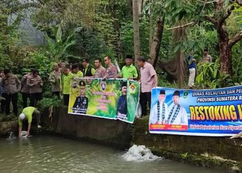 Tebar 8.000 Bibit Ikan, Polda dan LDII Sumbar Komitmen Dukung Ketahanan Pangan