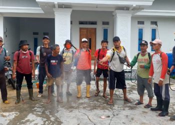 Paguyuban Panser Gandeng LDII Lakukan Penyemprotan Cegah DBD