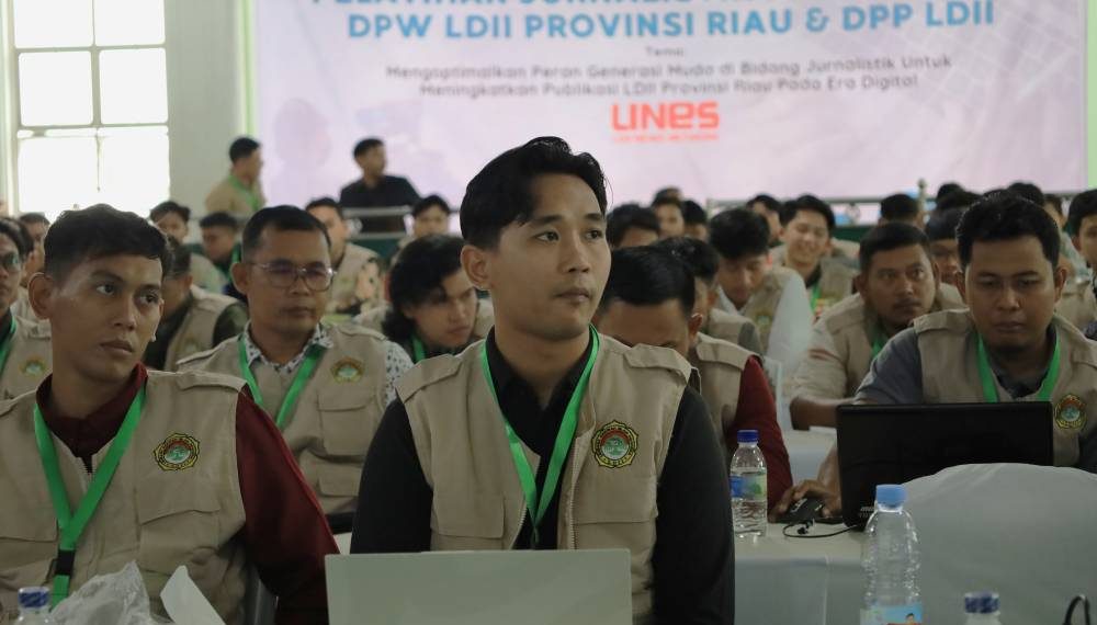 DPW LDII Provinsi Riau bekerja sama dengan Departemen Komunikasi Informasi dan Media (KIM) DPP LDII mengadakan pelatihan jurnalistik tingkat mahir dasar pada 24-26 Januari 2025. Foto: LINES.