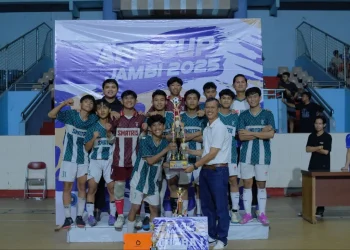 SMA Tri Sukses Boarding School Juara 1 Turnamen Futsal AFC Cup Jambi