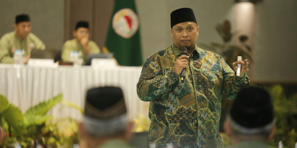 Ketua DPP LDII Rulli Kuswahyudi saat menghadiri Rapat Koordinasi Nasional (Rakornas) Pengurus Besar Perguruan Silat Nasional (PERSINAS) ASAD. Foto: LINES