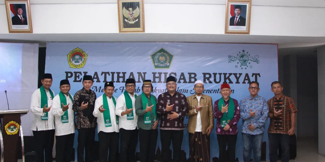 Lembaga Falakiyah Nahdlatul Ulama (LFNU) DK Jakarta dan DPW LDII Daerah Khusus Jakarta (DKJ) menghelat pelatihan hisab rukyat pada Minggu, (19/1) di kantor DPW LDII Jakarta, Patal Senayan, Jakarta. Foto: LINES
