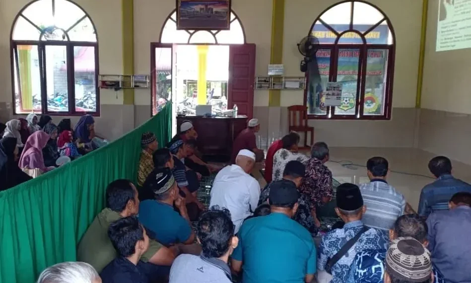 DPD LDII Rokan Hulu mengikuti pengajian akbar secara hybrid kerja sama DPW LDII Riau dengan MUI Riau. Acara itu diselenggarakan pada Minggu (26/1). Foto: LINES