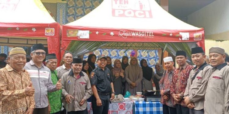DPD LDII Kabupaten Tegal menggelar bazar UMKM di Desa Bogares Kidul, Kecamatan Pangkah. Foto: LINES.