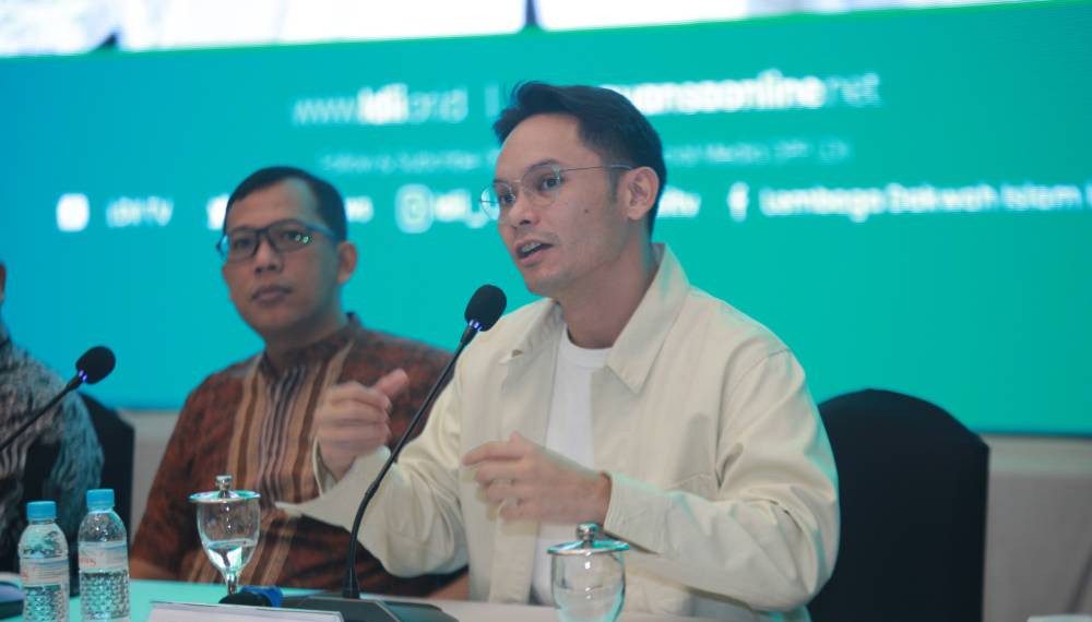 Artis sekaligus pembicara publik, Ben Kasyafani berbagi ilmu tentang public speaking dalam Rapat Koordinasi Nasional (Rakornas) DPP LDII. Foto: LINES.