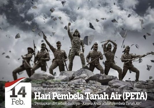 Pada 14 Februari 1945, sekelompok pemuda yang tergabung dalam pasukan Pembela Tanah Air (PETA) di Blitar mengangkat senjata melawan Jepang. Foto: ilustrasi pranada