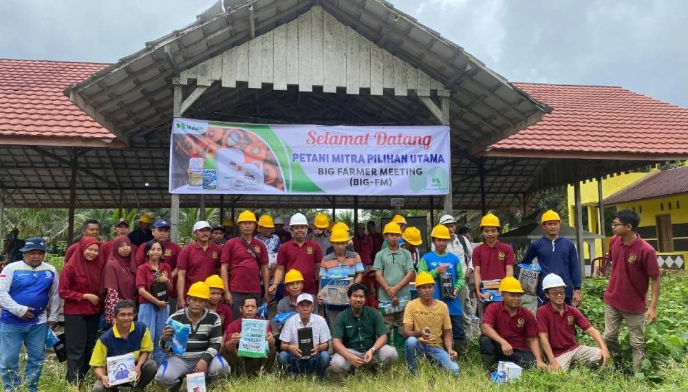 Kelompok Tani Karya Muda yang dinaungi DPD LDII kab Lamandau pada Sabtu (18/1) bergabung dengan Badan Usaha Milik Desa (BUMDES) Berkah Mulia Jaya ikut sertifikasi RSPO. Foto: LINES.