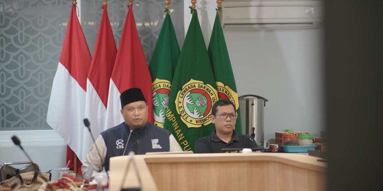 Rakorbid KIM dan LINES yang digelar secara hybrid pada Jumat, (14/2) di Kantor DPP LDII, Jakarta. Foto: LINES.