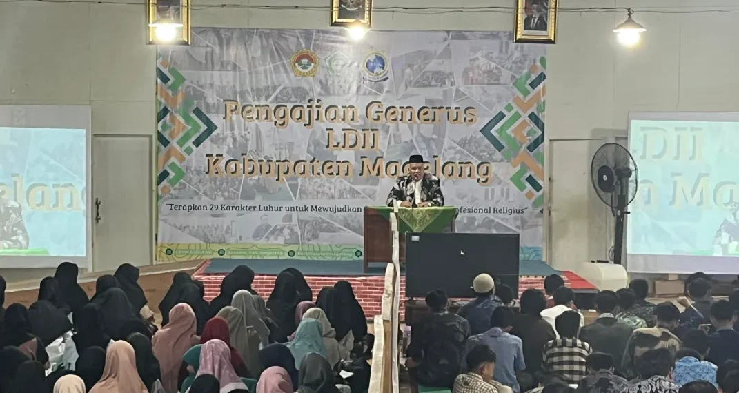 DPD LDII Kabupaten Magelang menggelar pengajian generasi muda pada Minggu, (9/2) di Gedung Serbaguna Pondok Pesantren Sabilul Muttaqin, Sawangan, Kabupaten Magelang, Jawa Tengah. Foto: LINES
