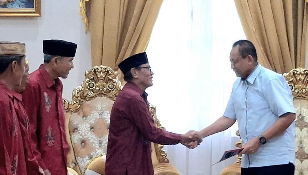 Jajaran pengurus DPW LDII Provinsi Gorontalo mengadakan audiensi dengan Gubernur Gorontalo, Gusnar Ismail. Foto: LINES.