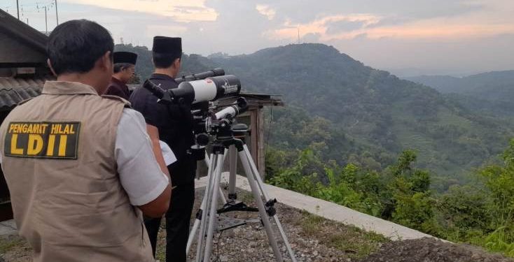 DPD LDII Kabupaten Gunungkidul turut serta dalam kegiatan Rukyatul Hilal untuk penentuan awal Ramadan 1446 H. Foto: LINES.