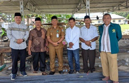 DPD LDII Kota Kotamobagu menyalurkan bantuan material bangunan untuk pembangunan Masjid Al-Ikhlas, Kotamobagu Selatan, Sulawesi Utara. Foto: LINES
