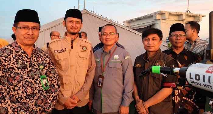 DPW LDII Nusa Tenggara Timur berpartisipasi melaksanakan rukyatul hilal di kantor BMKG Kupang pada Jumat (28/2). Foto: LINES.