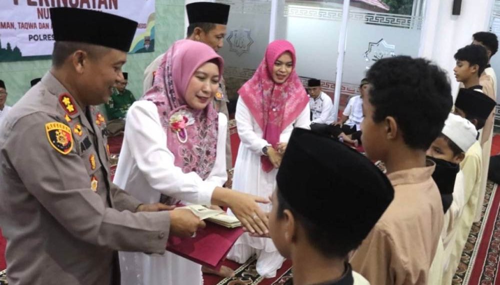 Pengurus DPD LDII Lampung Tengah menghadiri undangan “Nuzulul Quran”, yang diselenggarakan Polres Lampung Tengah. Foto: LINES.