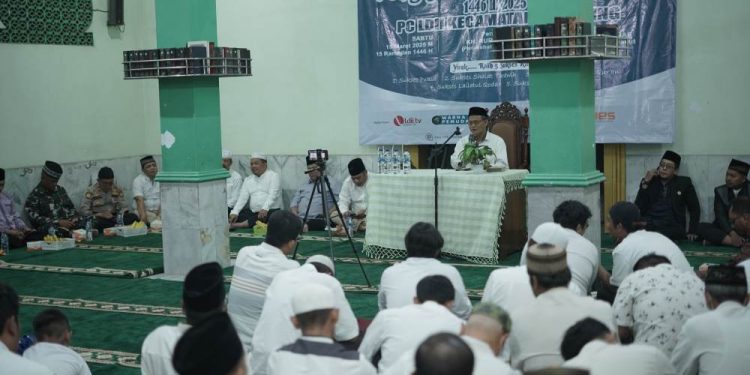 PC LDII Cilincing menghelat Safari Ramadan pada Sabtu (15/3) di Masjid Nurul Fajar, Cilincing, Jakarta Utara. Foto: LINES.