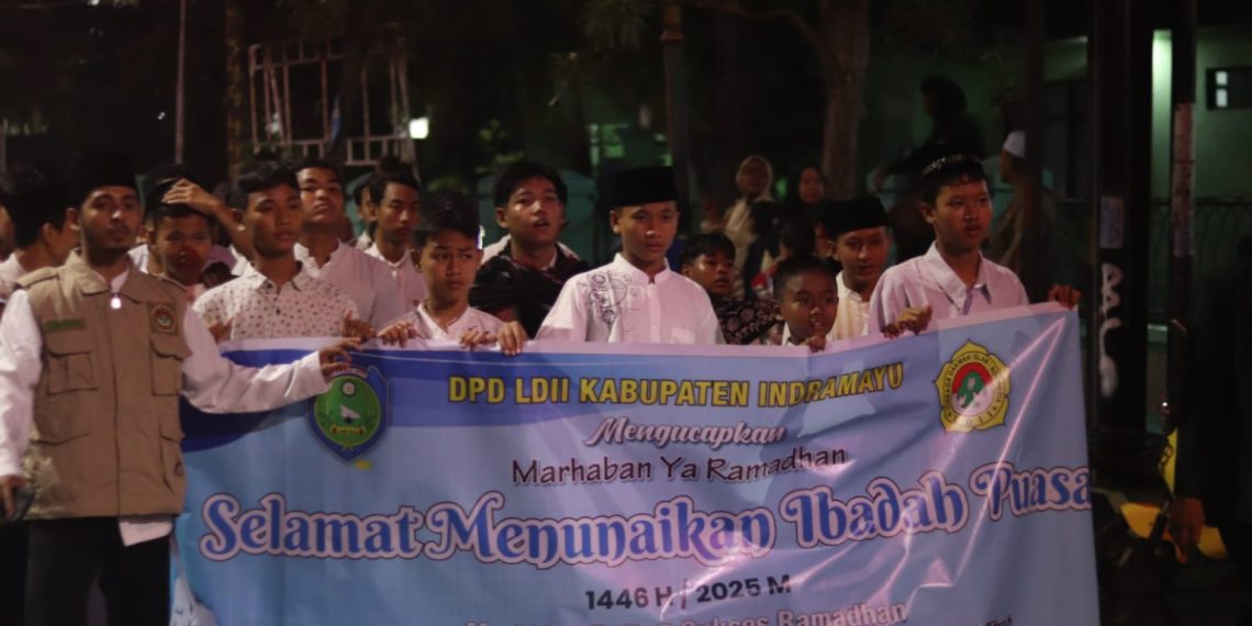 Menyambut bulan suci Ramadan 1446 H, LDII Kabupaten Indramayu turut serta dalam Pawai Tarhib Ramadan yang diselenggarakan oleh Pemerintah Kabupaten Indramayu. Foto: LINES.