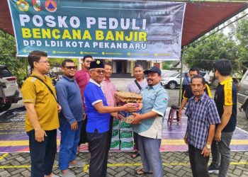 Ponpes Miftahul Huda Bantu Korban Banjir Melalui Posko LDII Kota Pekanbaru