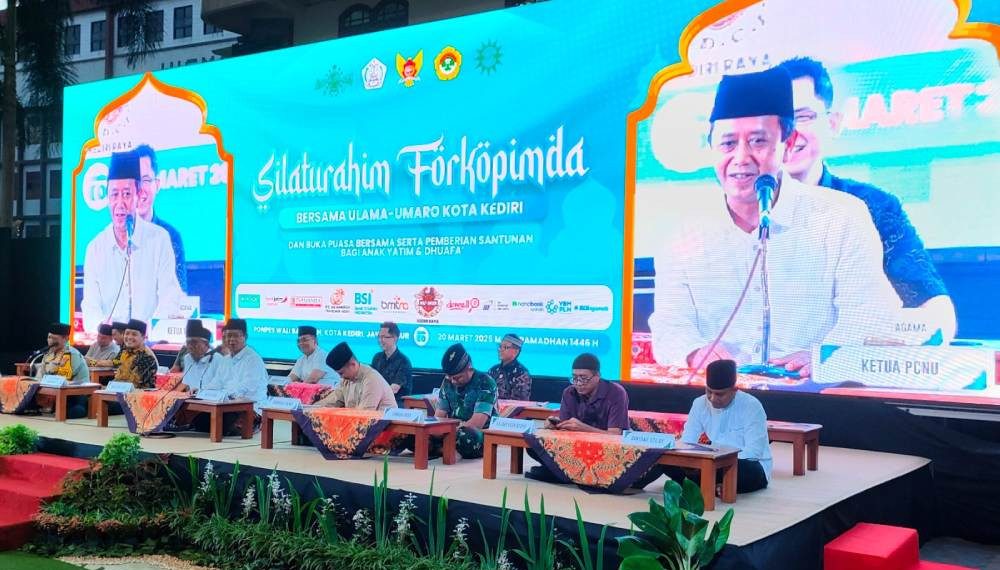 Pondok Pesantren (Ponpes) Wali Barokah Kota Kediri menghelat “Silaturahim Forkopimda Bersama Ulama-Umaro Kota Kediri”. Foto: LINES.